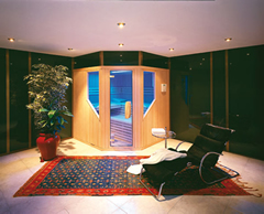Installazione sauna in salotto