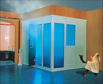 Bagno turco dalle linee eleganti