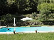 Piscina esterna con vista panoramica